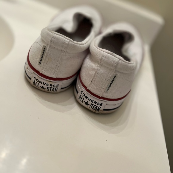 White Converse Slip Ons - Picture 2 of 5